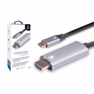 Cabo Adaptador USB-C para HDMI 4K 60Hz – Chip SCE  (1,8m)