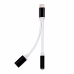 Cabo Adaptador Tipo C para P2 + Tipo C – Branco/Cobre MD9